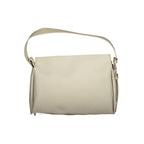 Beige Polyester Handtasche