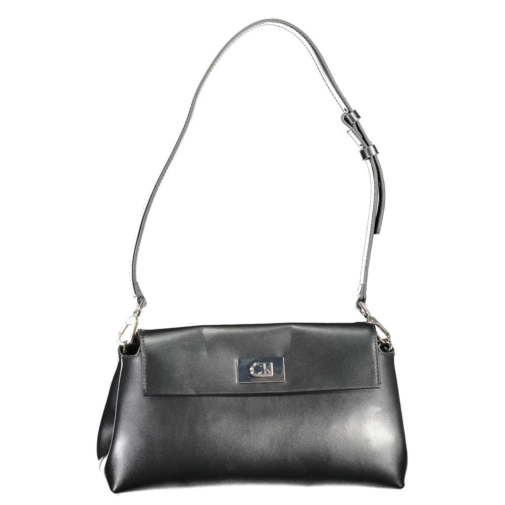 Schwarze Handtasche aus Polyethylen