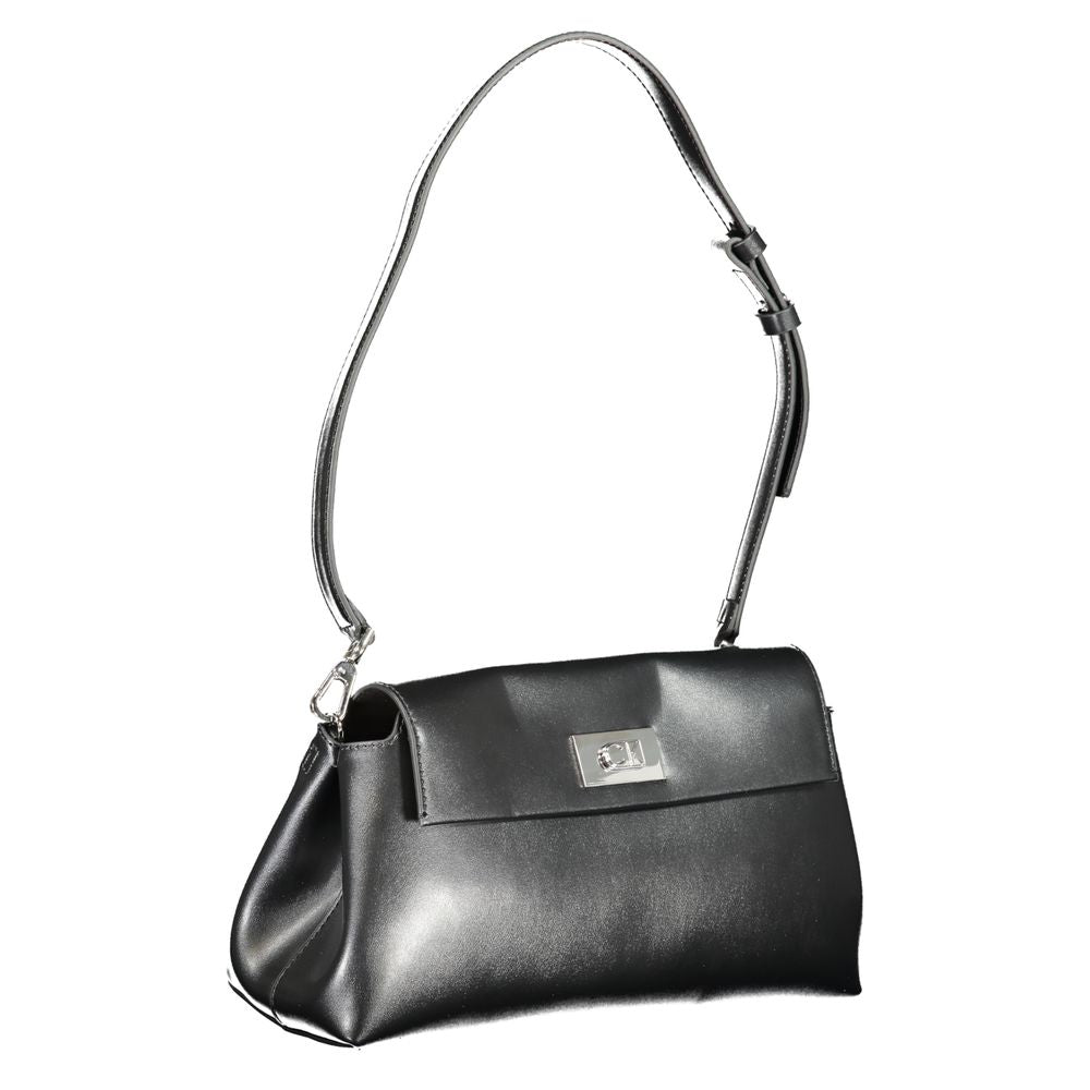 Schwarze Handtasche aus Polyethylen