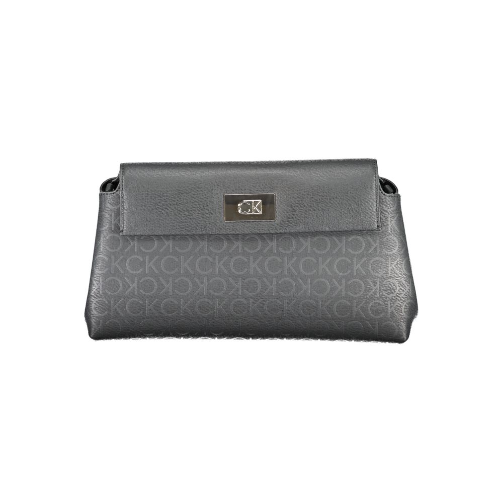 Schwarze Polyester Handtasche