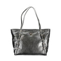 Schwarze Damen-Handtasche aus Polyurethan