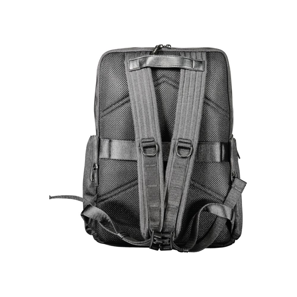 Schwarzer Rucksack aus Polyester für Herren