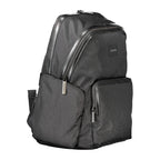 Schwarzer Rucksack aus Polyester für Herren
