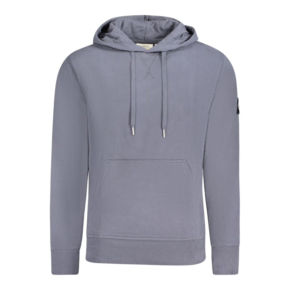 Blauer Baumwollpullover für Herren