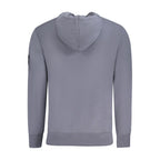 Blauer Baumwollpullover für Herren