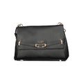 Schwarze Damen-Handtasche aus Polyurethan