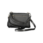 Schwarze Damen-Handtasche aus Polyurethan