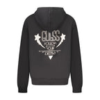 Schwarzer Baumwoll-Sweatshirt für Damen