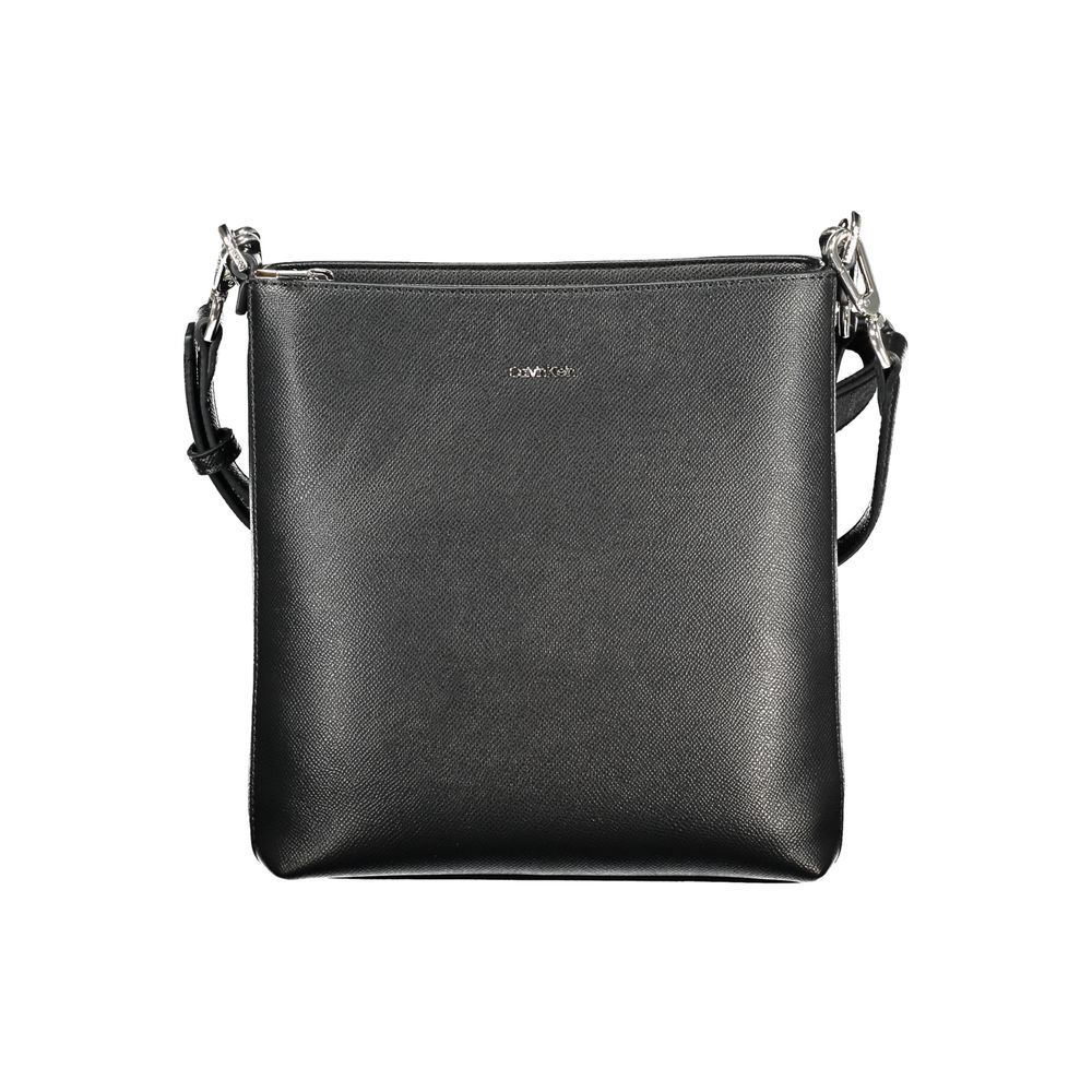 Schwarze Polyester Handtasche