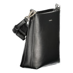 Schwarze Polyester Handtasche