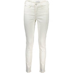 Weiße Baumwoll-Jeans aus Denim