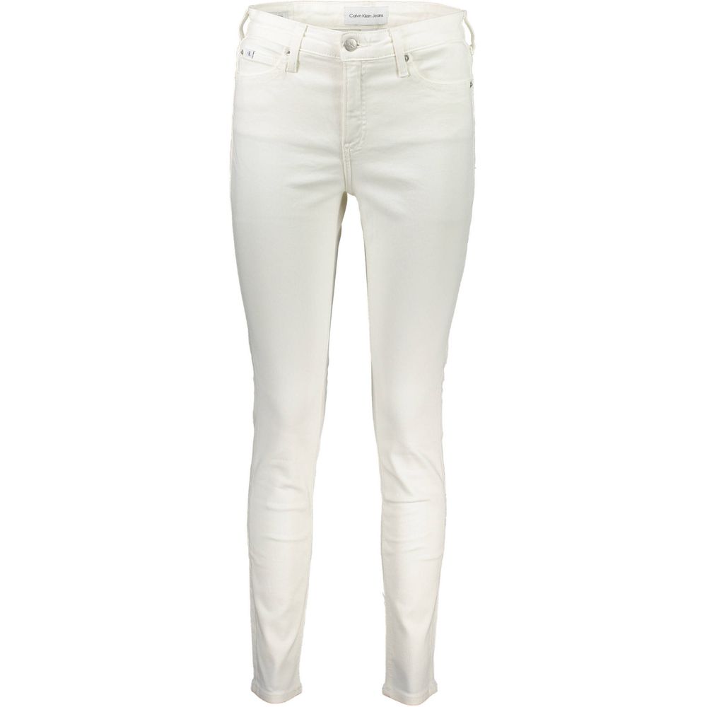 Weiße Baumwoll-Jeans aus Denim