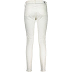 Weiße Baumwoll-Jeans aus Denim
