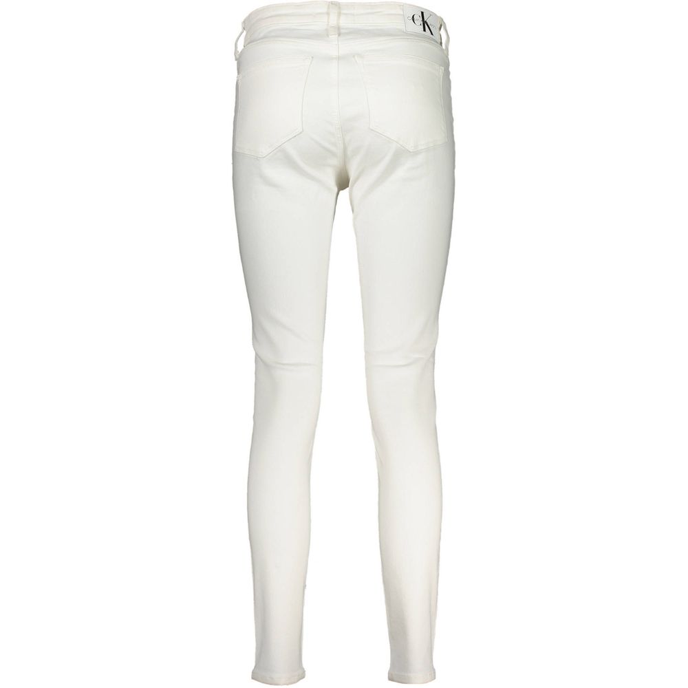 Weiße Baumwoll-Jeans aus Denim