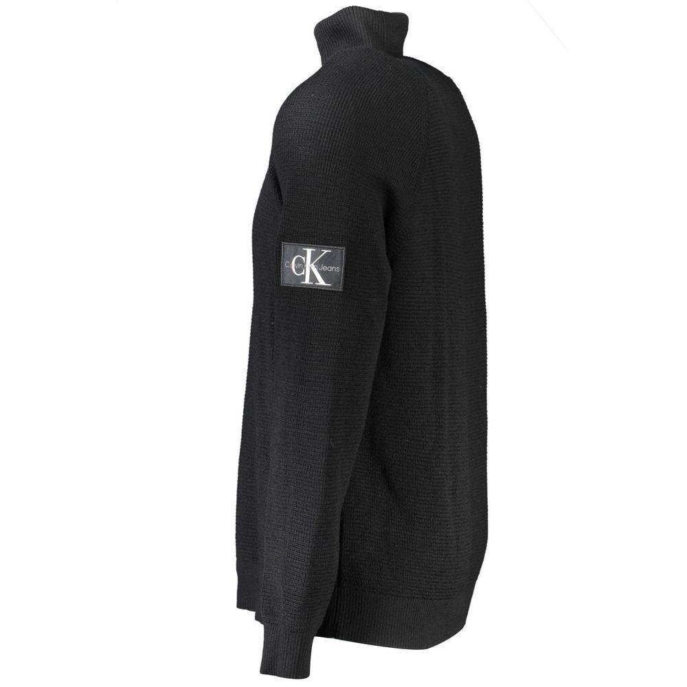 Schwarzer Pullover aus Wolle für Männer