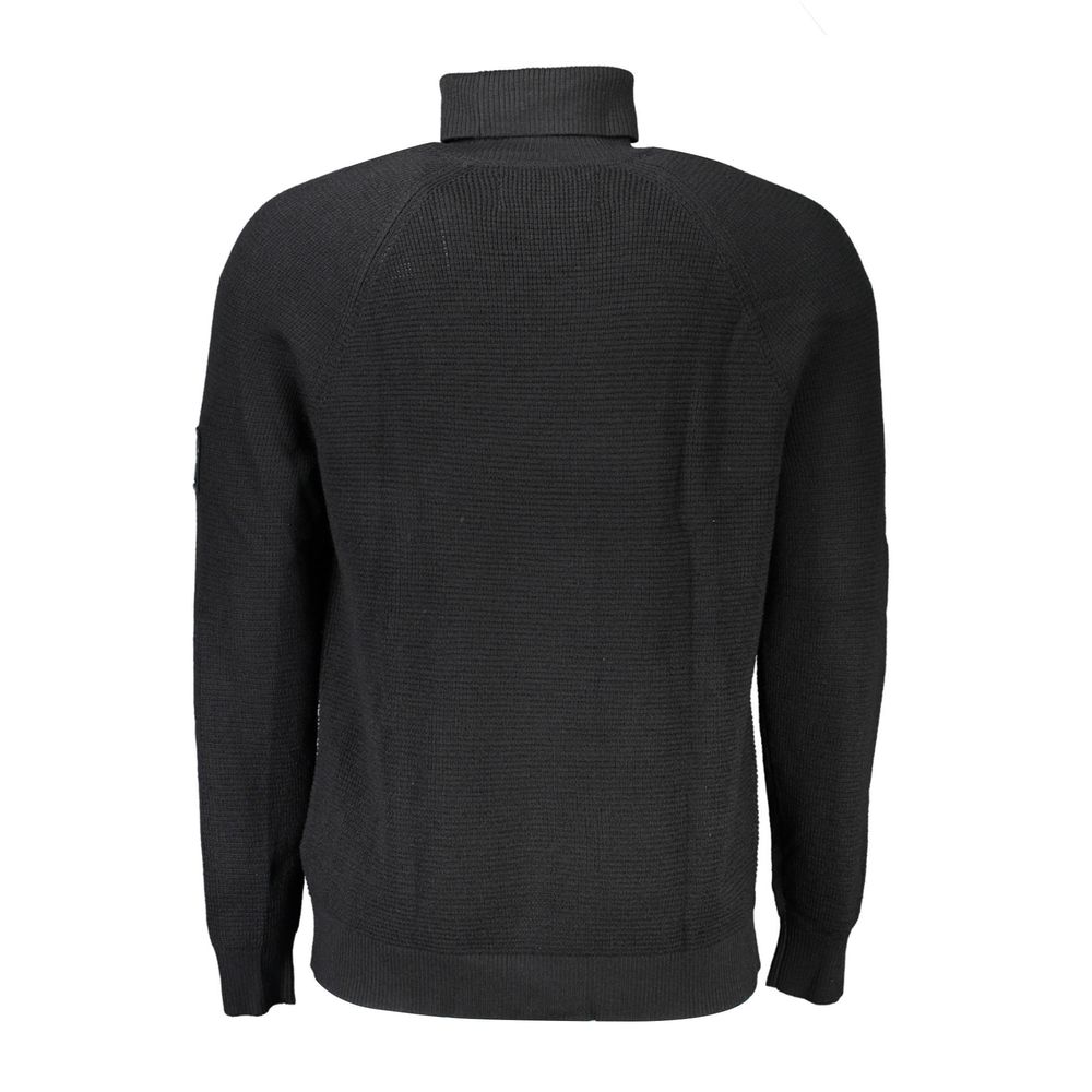 Schwarzer Pullover aus Wolle für Männer