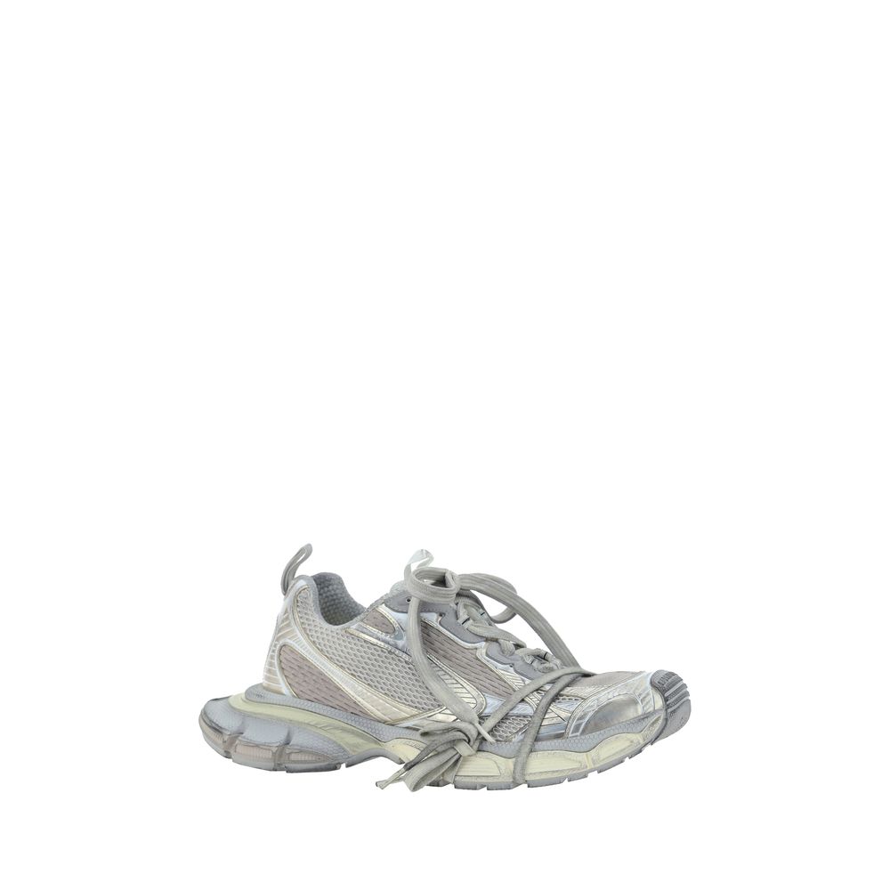 Graue Chunky-Sneaker aus Polyester