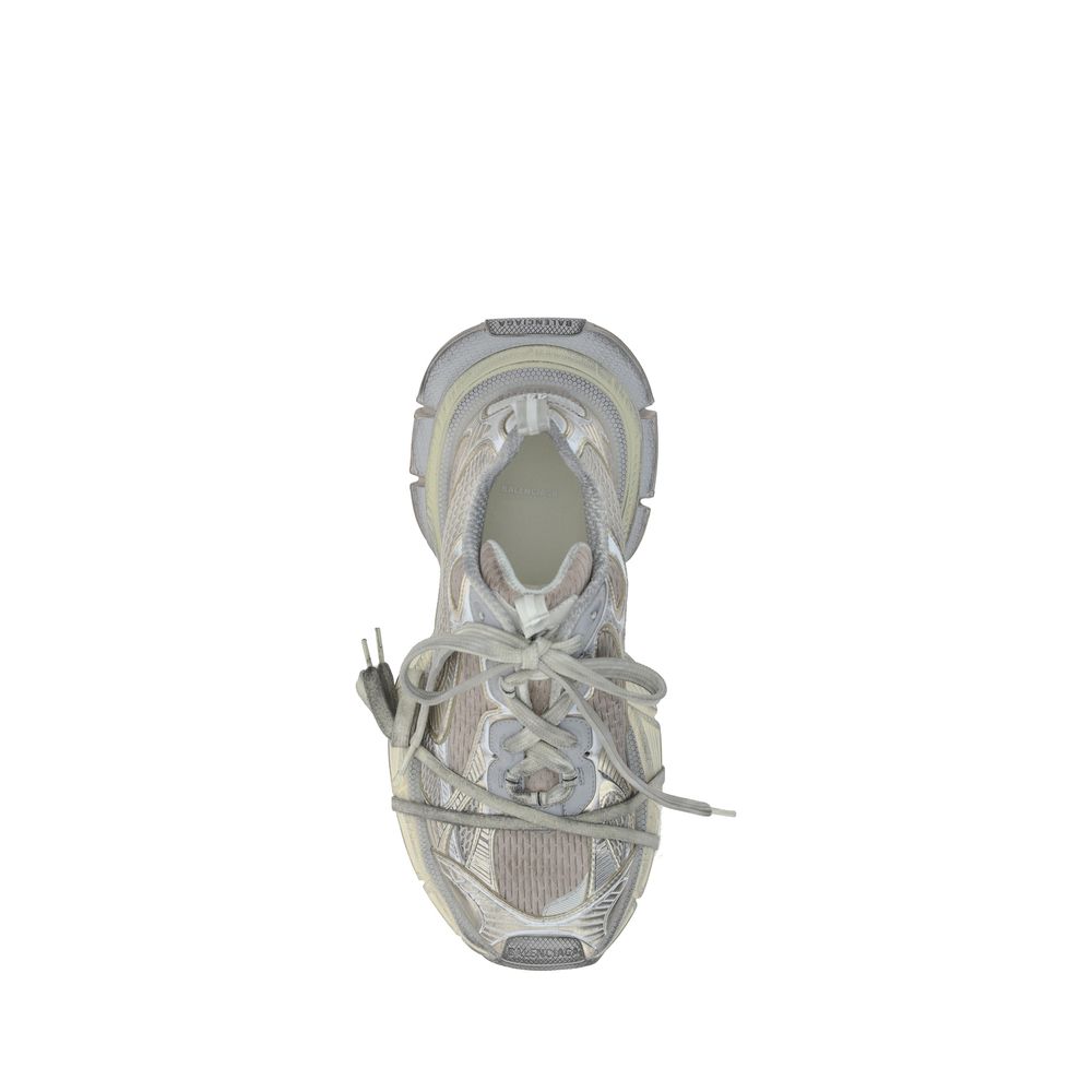 Graue Chunky-Sneaker aus Polyester