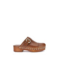 Braune Kalbsleder Bos Taurus Clogs