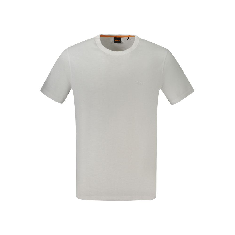 Weißes Herren-T-Shirt aus Baumwolle