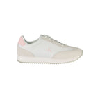 Weißer Polyester-Sneaker
