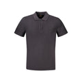 Schwarzes Baumwoll-Poloshirt für Herren