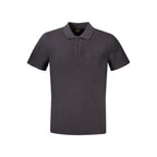 Schwarzes Baumwoll-Poloshirt für Herren