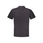 Schwarzes Baumwoll-Poloshirt für Herren