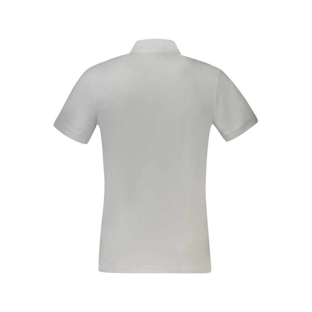 Bianco Baumwoll-Herrenpoloshirt