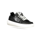 Schwarze Sneaker aus Polyester