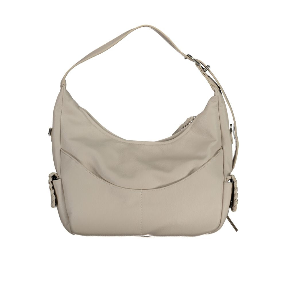 Weiße Damen-Handtasche aus Polyurethan