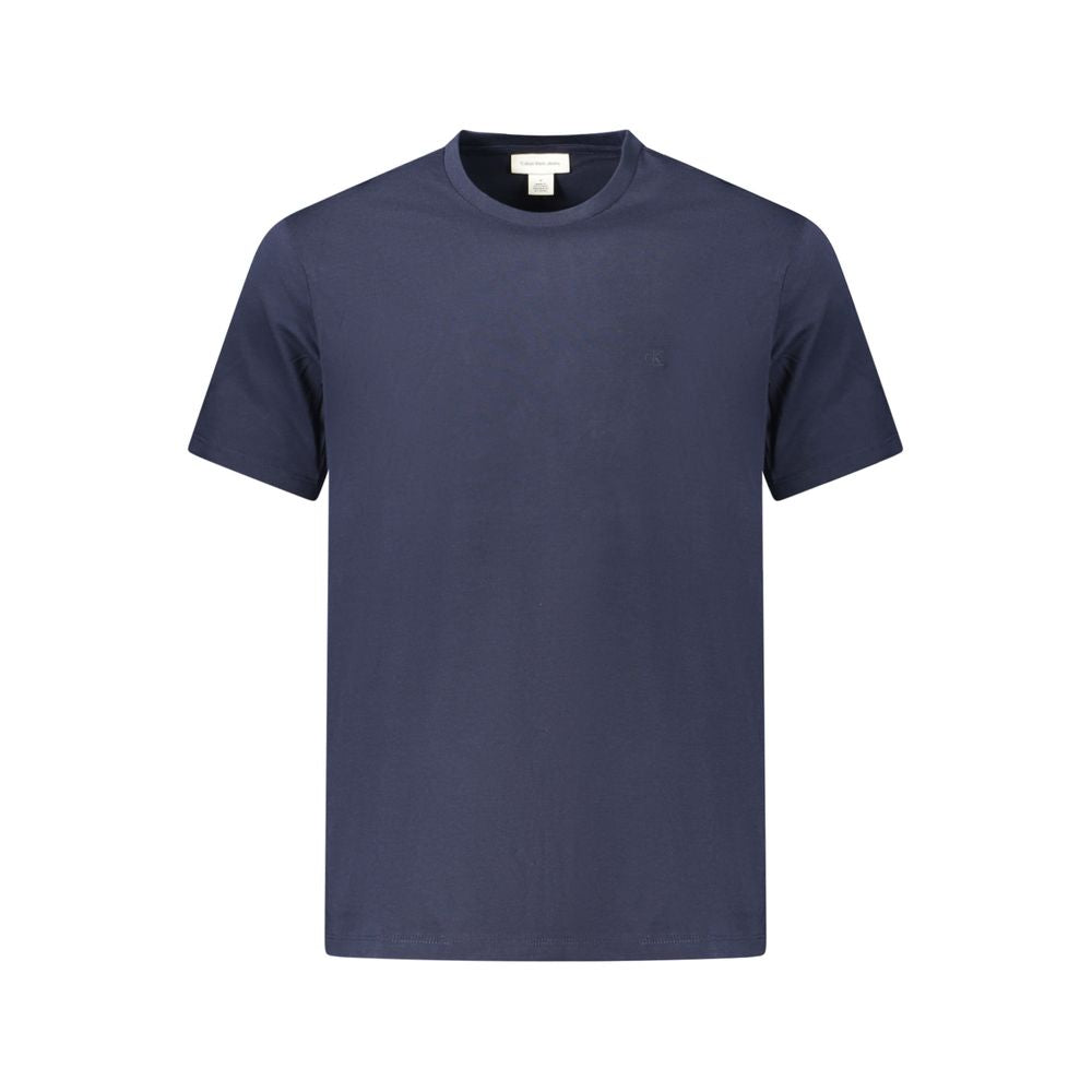 Blaues Baumwoll-T-Shirt für Herren