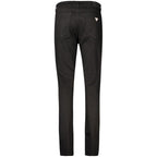 Schwarz Baumwolle Frauen Jeans