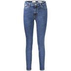 Blaue Baumwolljeans aus Denim