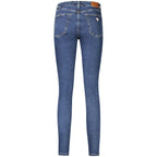 Blaue Baumwolljeans aus Denim