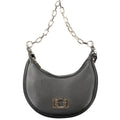Schwarze Damen-Handtasche aus Polyurethan