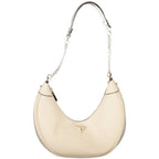Damen-Handtasche aus beigem Polyurethan