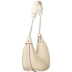 Damen-Handtasche aus beigem Polyurethan