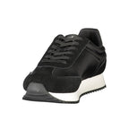Schwarzes Leder Damen Sneaker