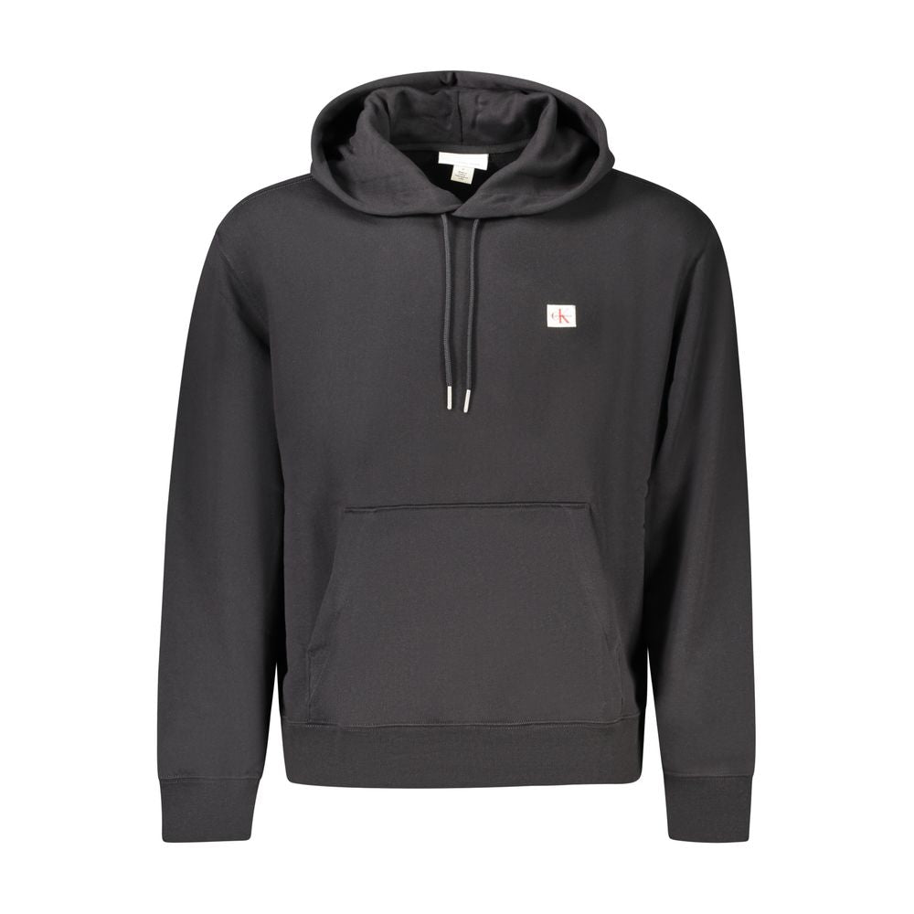 Schwarzer Baumwoll-Sweatshirt