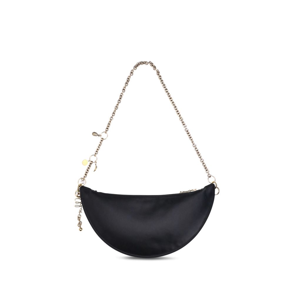 Schwarze Bos Taurus Kalbsleder Schultertasche