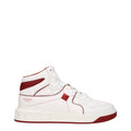 Hochwertige High-Top Sneaker aus weißem Leder