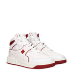 Hochwertige High-Top Sneaker aus weißem Leder