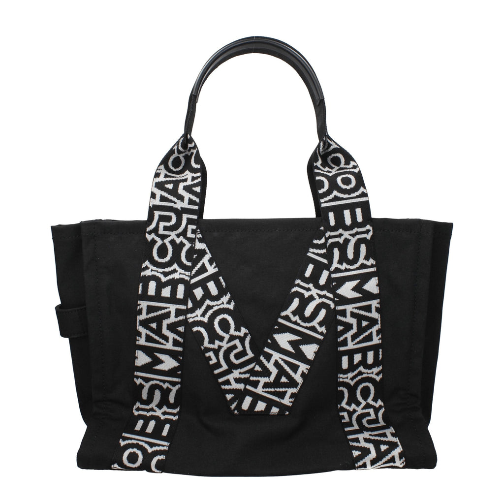 Schwarze Stoffhandtasche