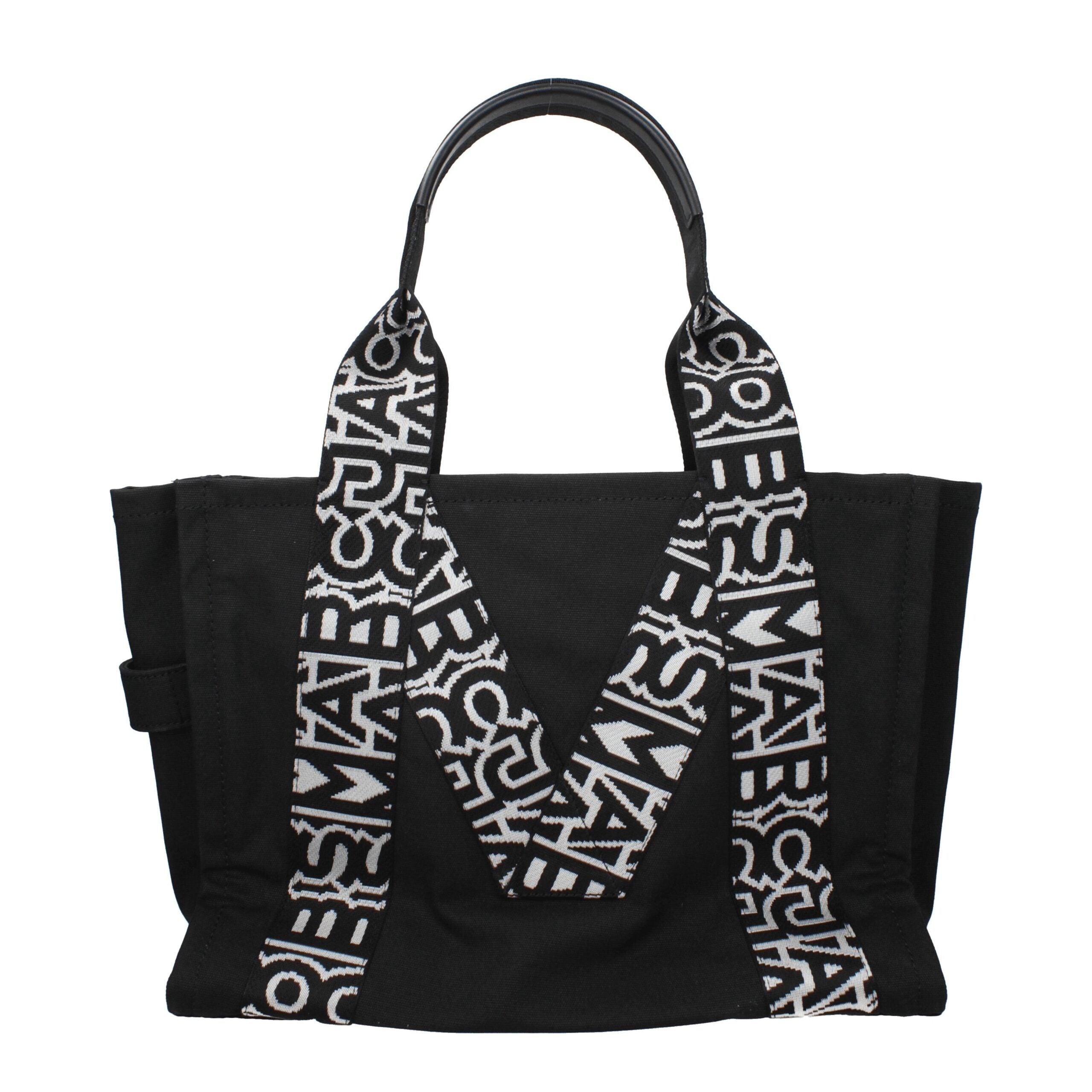 Schwarze Stoffhandtasche