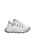 Weiße Stoff-Sneaker im Athletic-Look