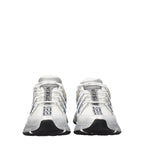 Weiße Stoff-Sneaker im Athletic-Look