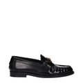 Schwarze Leder Loafer zum Hineinschlüpfen