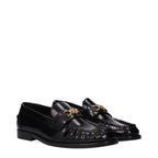 Schwarze Leder Loafer zum Hineinschlüpfen