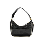 Schwarze Damen-Handtasche aus Polyurethan
